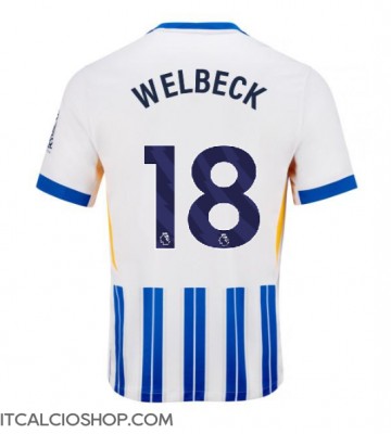 Brighton Danny Welbeck #18 Prima Maglia 2024-25 Manica Corta